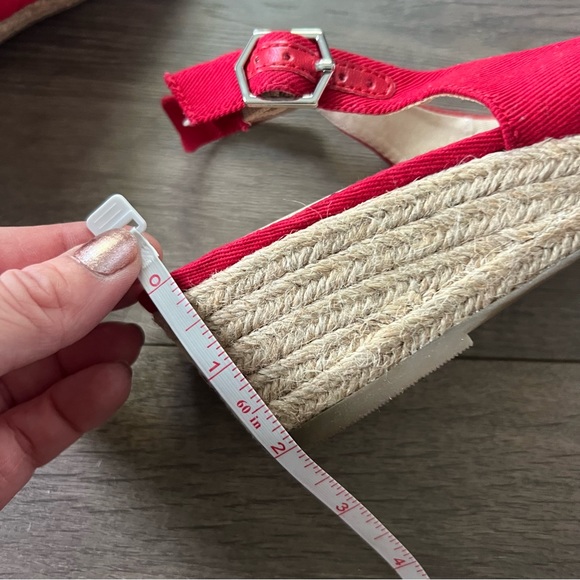 Life Stride Socialite Red Wedge Espadrille NWOT - Picture 5 of 6